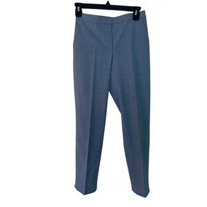 Theory Womens Pants Size 00 Blue Pull On Slim Fit Mid Rise Cropped Straight Leg